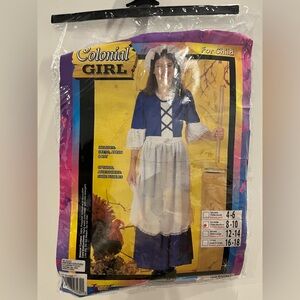 Colonial Girl Costume - Used 1x - Size M 8-10